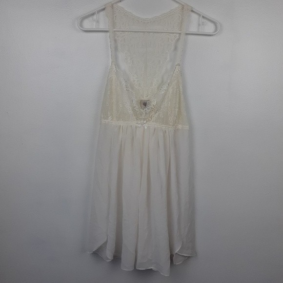 In Bloom White Bridal Lingerie Babydoll Chemise S Negligee Sleep Dres - Picture 1 of 8